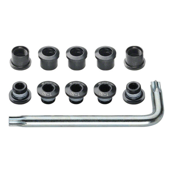 Full Speed Ahead Torx T-30 Alloy Double Chainring Nut/Bolt Set